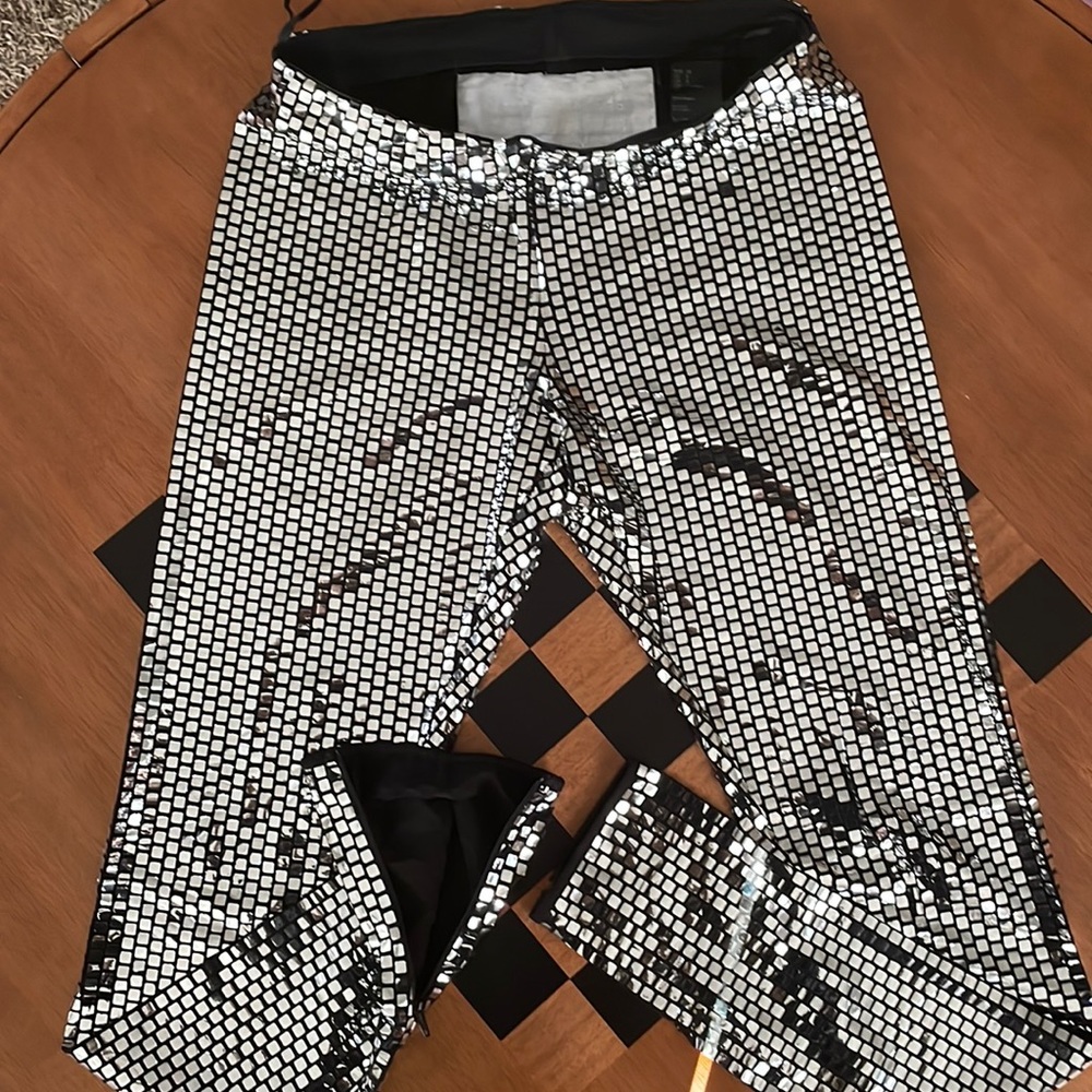 Margiela X H&M disco ball leggings
